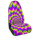 Abstract Spiral Moving Optical Illusion Waterproof Car Seat Cover
