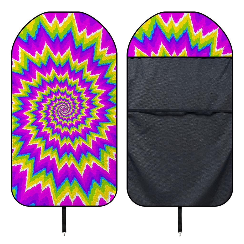 Abstract Spiral Moving Optical Illusion Waterproof Car Seat Cover