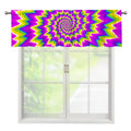Abstract Spiral Moving Optical Illusion Window Valance