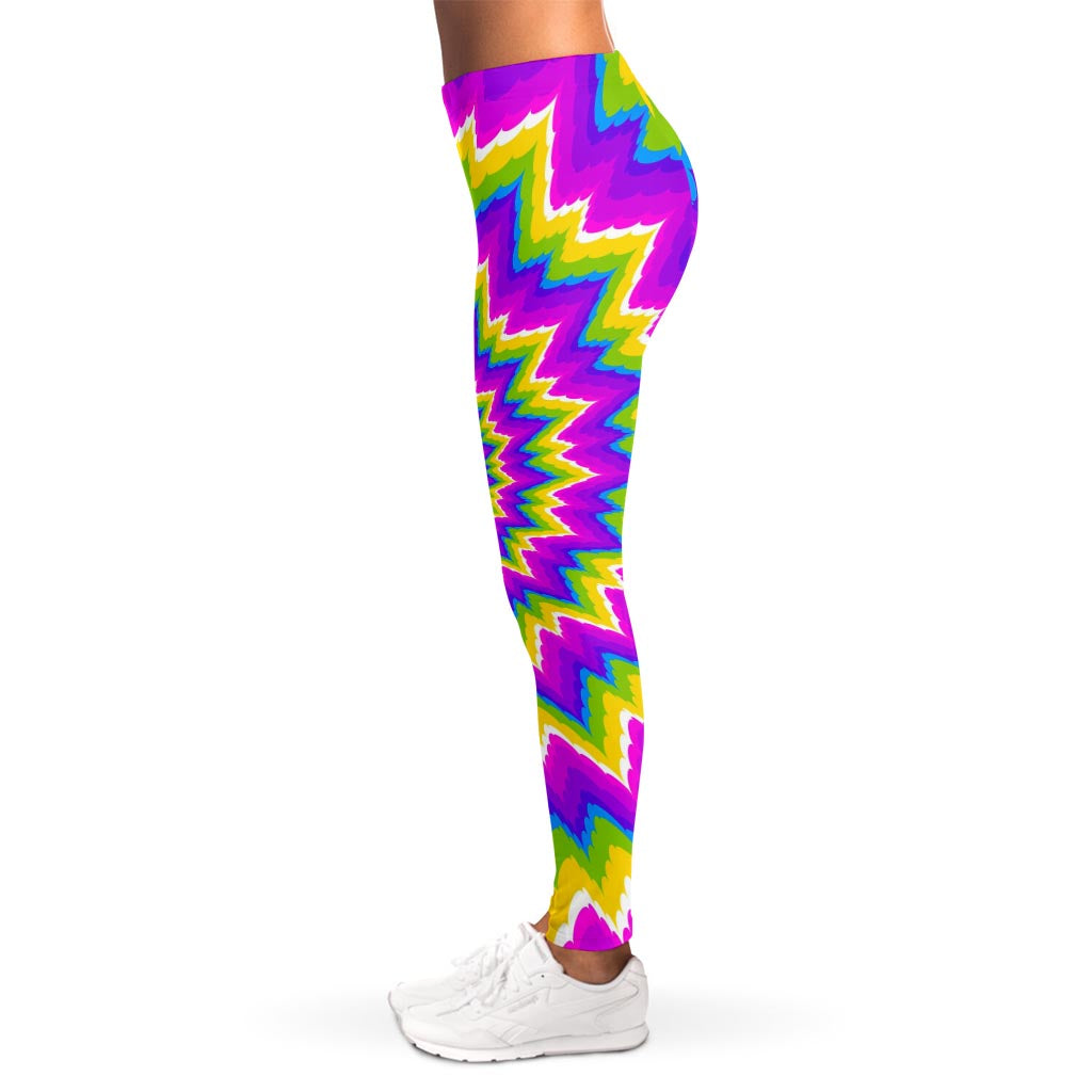 Abstract Spiral Moving Optical Illusion Women's Leggings