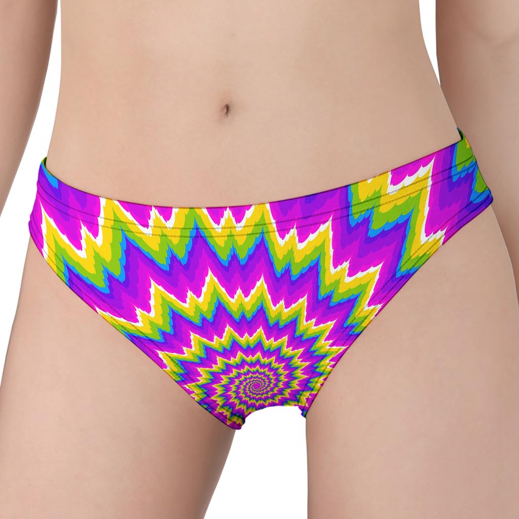 Abstract Spiral Moving Optical Illusion Women's Panties