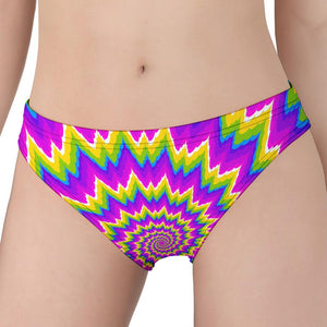 Abstract Spiral Moving Optical Illusion Women's Panties