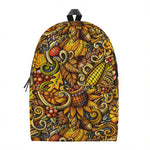 Abstract Sunflower Pattern Print Backpack