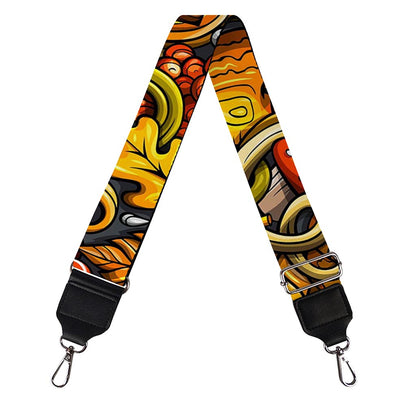 Abstract Sunflower Pattern Print Bag Strap