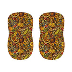 Abstract Sunflower Pattern Print Bar Stool Covers