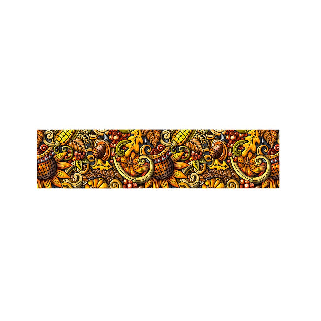 Abstract Sunflower Pattern Print Bed Runner