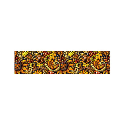 Abstract Sunflower Pattern Print Bed Runner