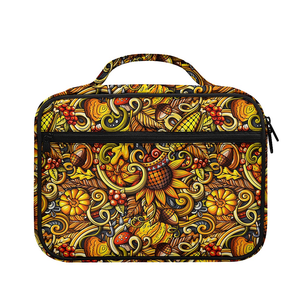Abstract Sunflower Pattern Print Briefcase Bible Bag
