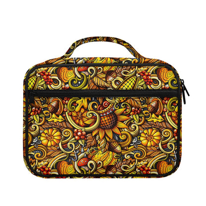 Abstract Sunflower Pattern Print Briefcase Bible Bag
