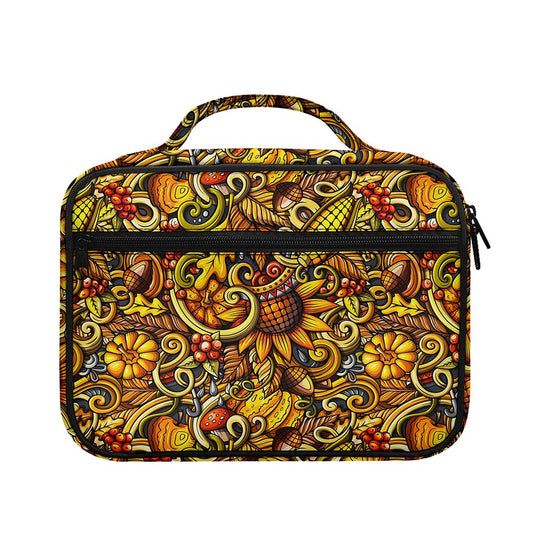 Abstract Sunflower Pattern Print Briefcase Bible Bag