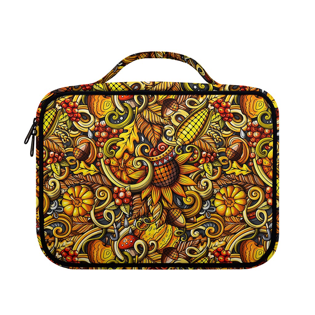 Abstract Sunflower Pattern Print Briefcase Bible Bag