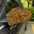 Abstract Sunflower Pattern Print Car Side Mirror Covers