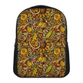 Abstract Sunflower Pattern Print Casual Backpack