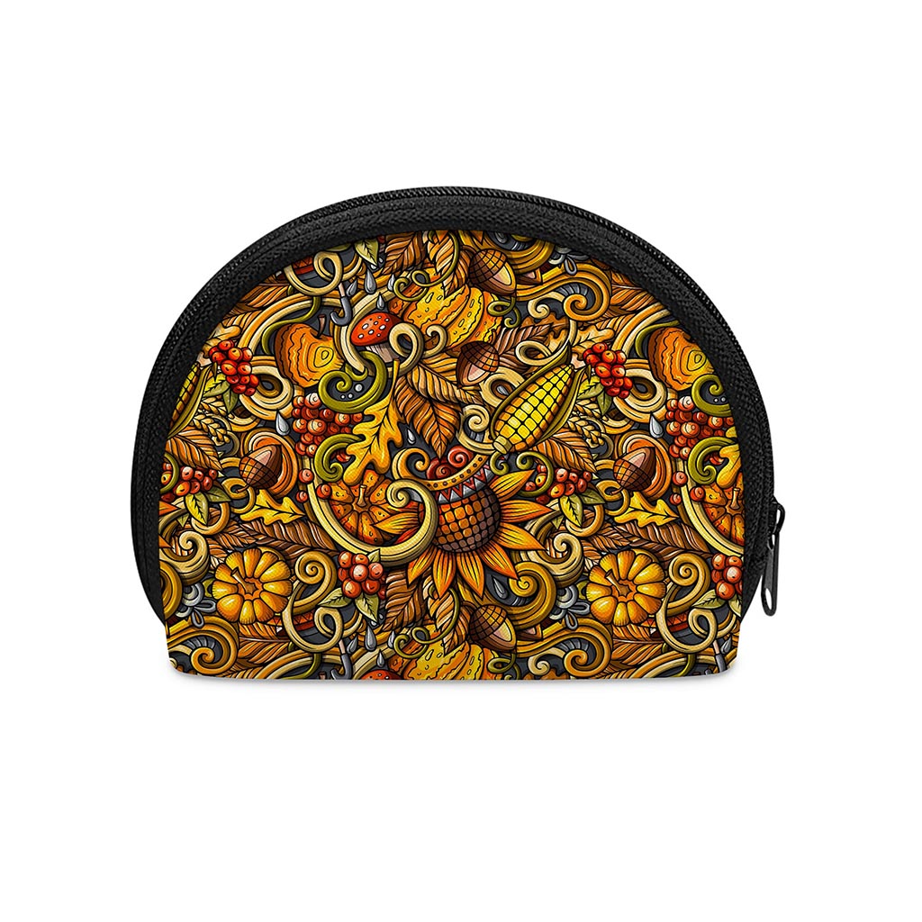 Abstract Sunflower Pattern Print Coin Purse