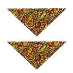 Abstract Sunflower Pattern Print Dog Bandana