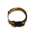 Abstract Sunflower Pattern Print Dog Collar