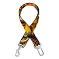 Abstract Sunflower Pattern Print Dog Seat Belt