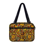 Abstract Sunflower Pattern Print Double Strap Bible Bag