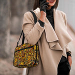 Abstract Sunflower Pattern Print Double Strap Bible Bag