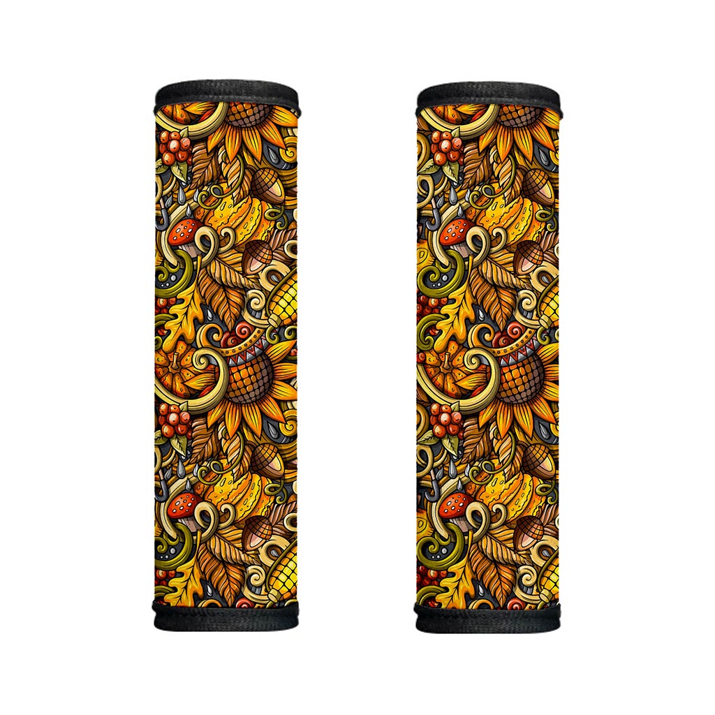 Abstract Sunflower Pattern Print Handle Covers