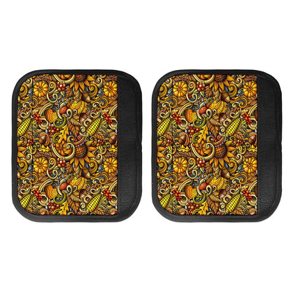 Abstract Sunflower Pattern Print Handle Covers