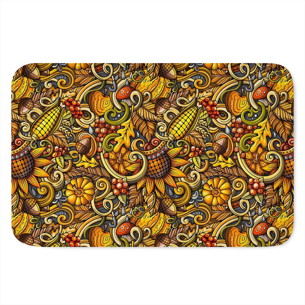 Abstract Sunflower Pattern Print Indoor Door Mat