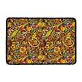 Abstract Sunflower Pattern Print Kitchen Mat
