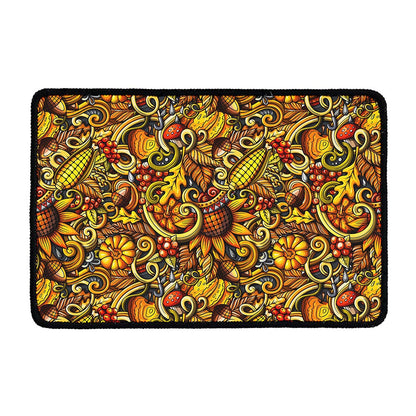 Abstract Sunflower Pattern Print Kitchen Mat