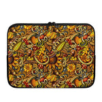 Abstract Sunflower Pattern Print Laptop Sleeve