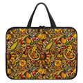 Abstract Sunflower Pattern Print Laptop Sleeve With Handle