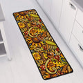 Abstract Sunflower Pattern Print Long Kitchen Mat
