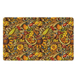 Abstract Sunflower Pattern Print Polyester Doormat