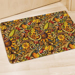 Abstract Sunflower Pattern Print Polyester Doormat