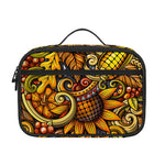 Abstract Sunflower Pattern Print Portable Lunch Bag