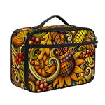 Abstract Sunflower Pattern Print Portable Lunch Bag