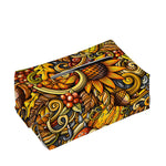 Abstract Sunflower Pattern Print Rectangle Tissue Box Cover