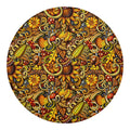 Abstract Sunflower Pattern Print Round Blanket