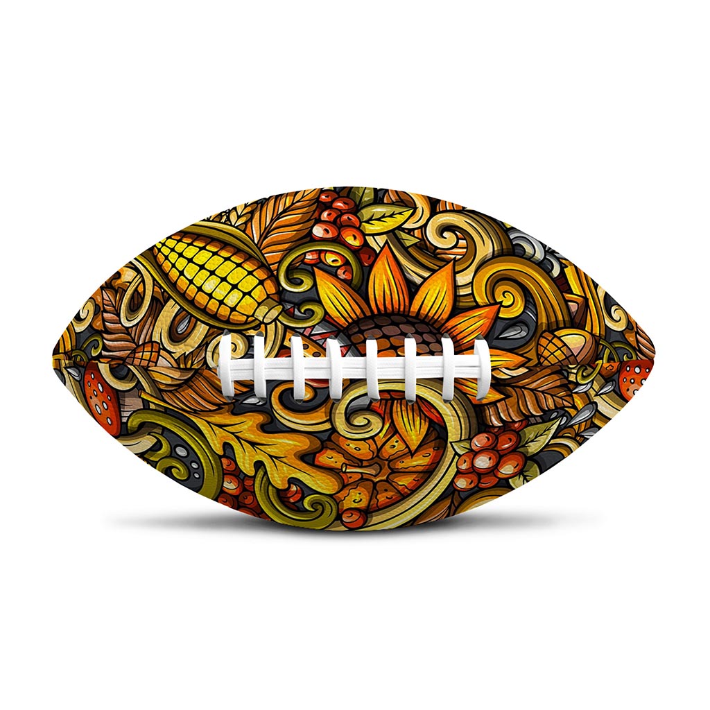 Abstract Sunflower Pattern Print Rugby Ball