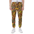 Abstract Sunflower Pattern Print Joggers