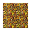Abstract Sunflower Pattern Print Silk Bandana