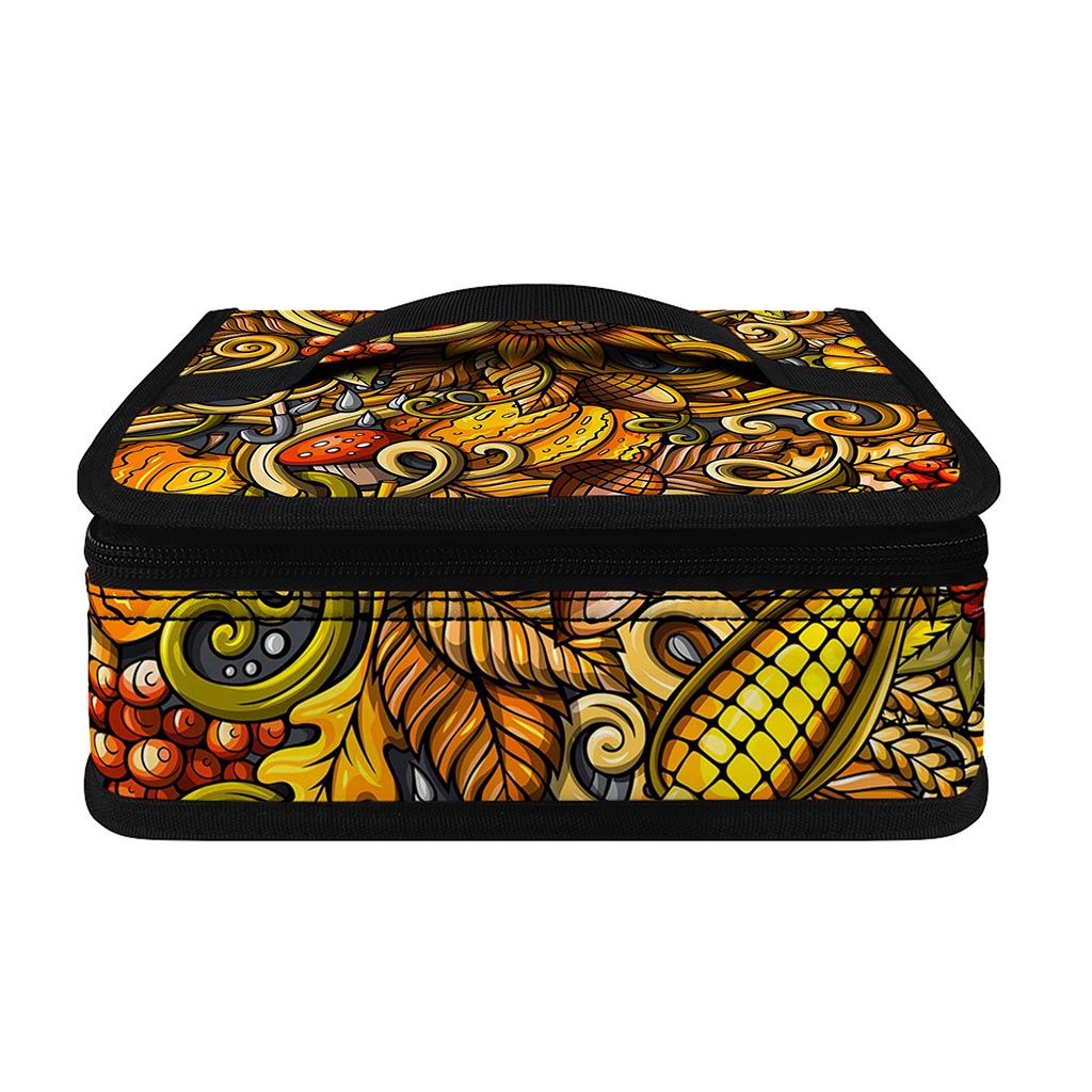 Abstract Sunflower Pattern Print Small Lunch Bag
