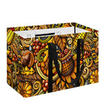 Abstract Sunflower Pattern Print Utility Tote Bag