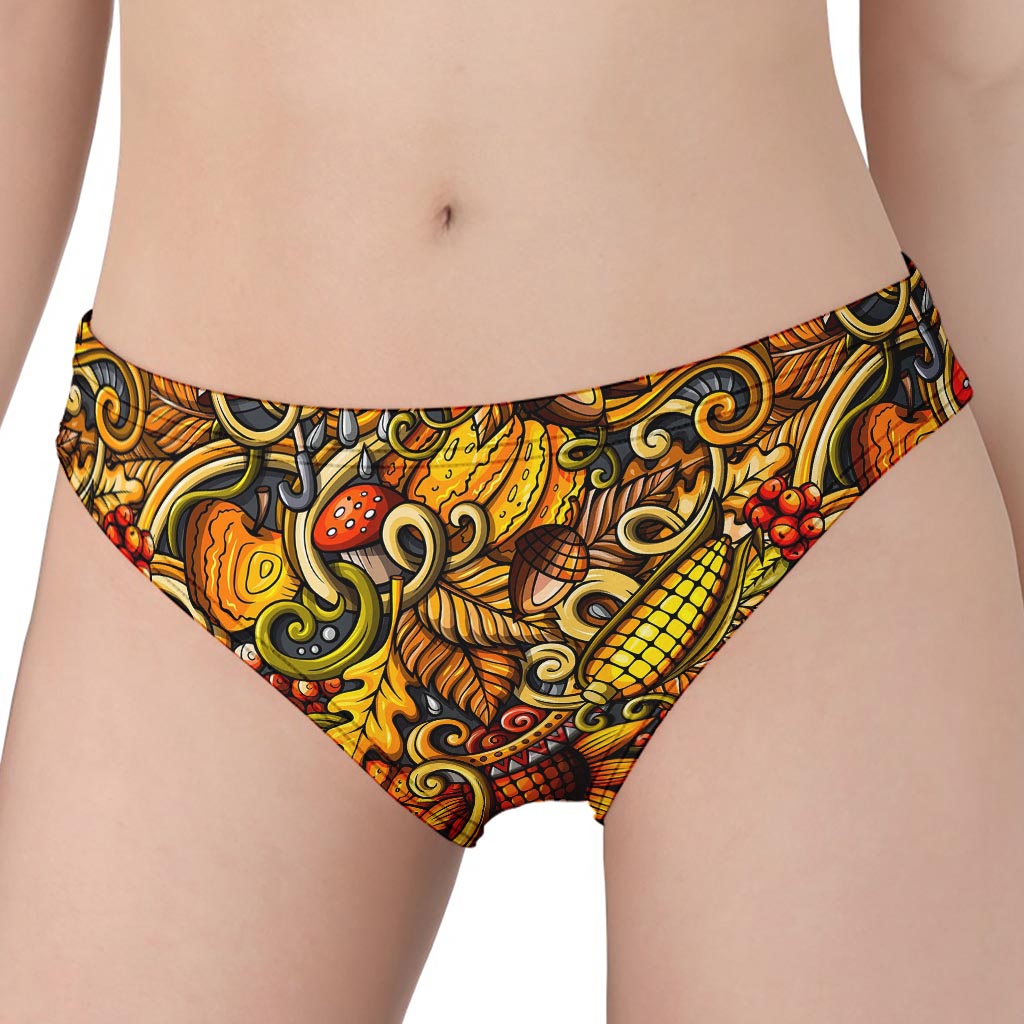 Abstract Sunflower Pattern Print Women's Panties