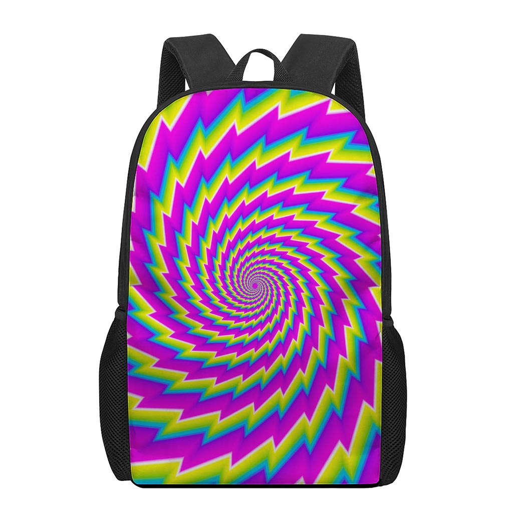 Abstract Twisted Moving Optical Illusion 17 Inch Backpack