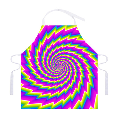 Abstract Twisted Moving Optical Illusion Adjustable Apron