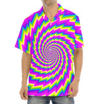 Abstract Twisted Moving Optical Illusion Aloha Shirt