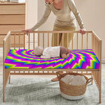 Abstract Twisted Moving Optical Illusion Baby Crib Sheet