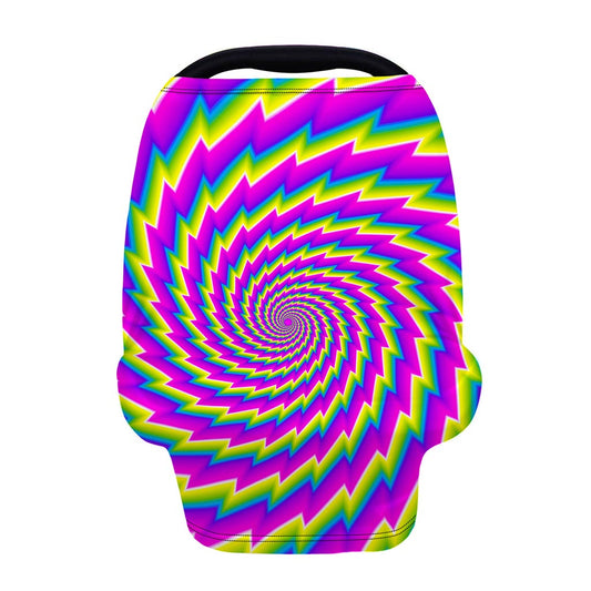 Abstract Twisted Moving Optical Illusion Baby Seat Cover