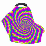 Abstract Twisted Moving Optical Illusion Baby Seat Cover