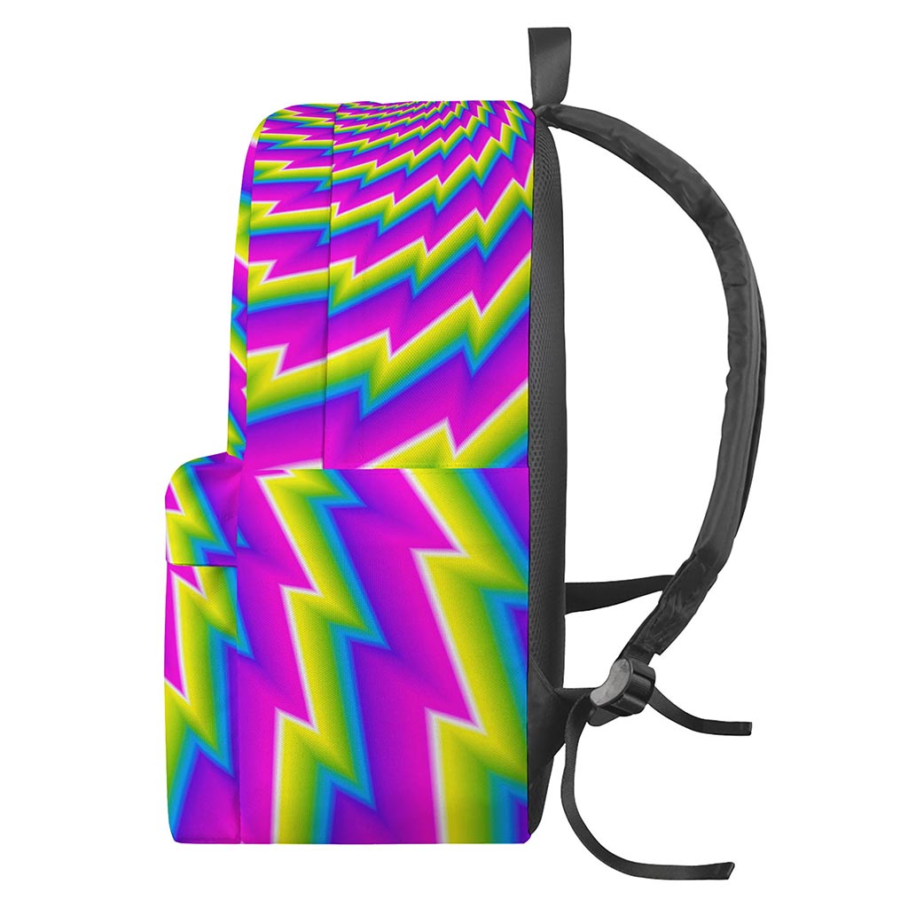 Abstract Twisted Moving Optical Illusion Backpack